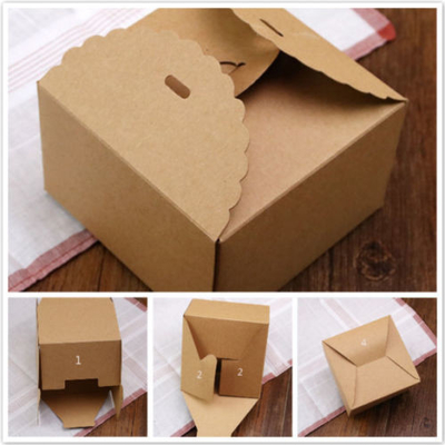 LSX Black Paper Boxes Birthday Wedding Favour Bomboniere Cake Candle Gift Boxes