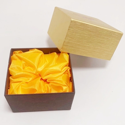 Lid And Base Jewelry Paper Box Gold Color Kraft Paper Jewelry Gift Boxes