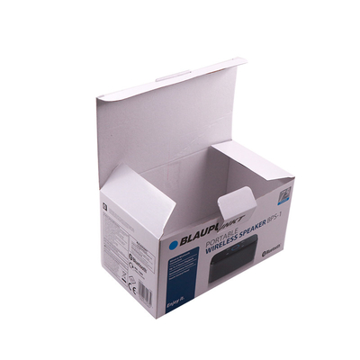 White Color Corrugated Paper Box Electronic Component Packages CMYK Printing