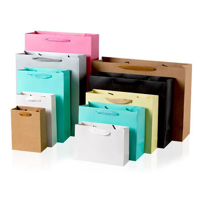 Bom preço Saco de papel Kraft impresso sob medida, concebido com laminação brilhante e fosca, verniz, embossagem UV e estampagem em folha para aplicações de embalagem on-line