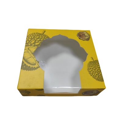 Bom preço Caixa de Papel Personalizada para Embalagem feita de papel branco revestido de grau alimentício com laminação fosca e estampagem dourada opcional para embalagem de alimentos on-line