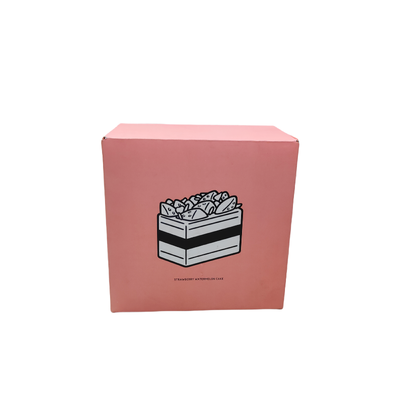 Bom preço Caixa de Papel Personalizada com Laminação Fosca em Cartão Branco Grosso, Corte Preciso, à Prova de Poeira e Óleo, Adequada para Embalagem de Bolo de Aniversário on-line