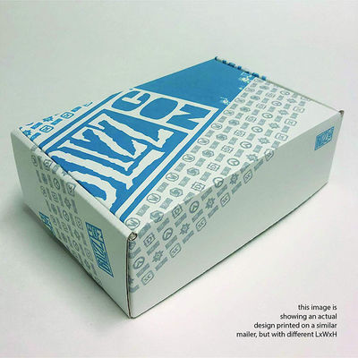Bom preço O branco imprimiu a caixa de empacotamento corrugada cartão Eco do transporte do presente da caixa amigável on-line