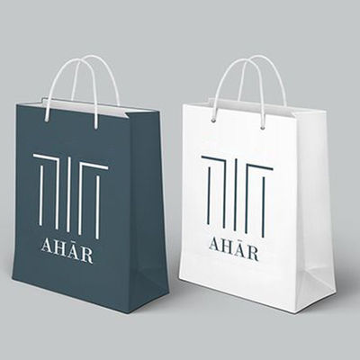 Bom preço o presente reciclado 250gsm ensaca os grandes sacos de papel brancos personalizados biodegradáveis on-line