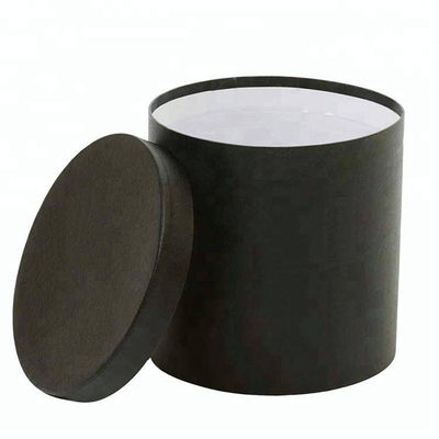 Bom preço Caixa de papel do pacote cilíndrico preto decorativo redondo do presente do papel do cartão das caixas on-line
