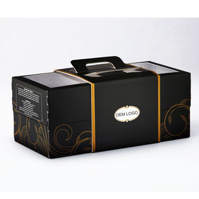 Bom preço A caixa de cartão do bolo do empacotamento de alimento cortou Matt/revestimento lustroso da laminação on-line