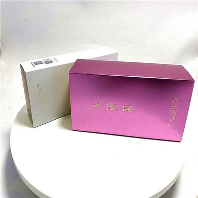 Bom preço Tipo cor-de-rosa reciclável caixa da gaveta de embalagem cosmética dos cuidados com a pele on-line