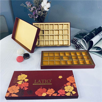 Bom preço Caixas de embalagem quadradas feitos a mão do chocolate para o empacotamento do presente on-line
