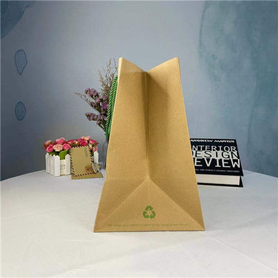 Bom preço 100% sacos afastados recicláveis do papel de embalagem para o restaurante on-line